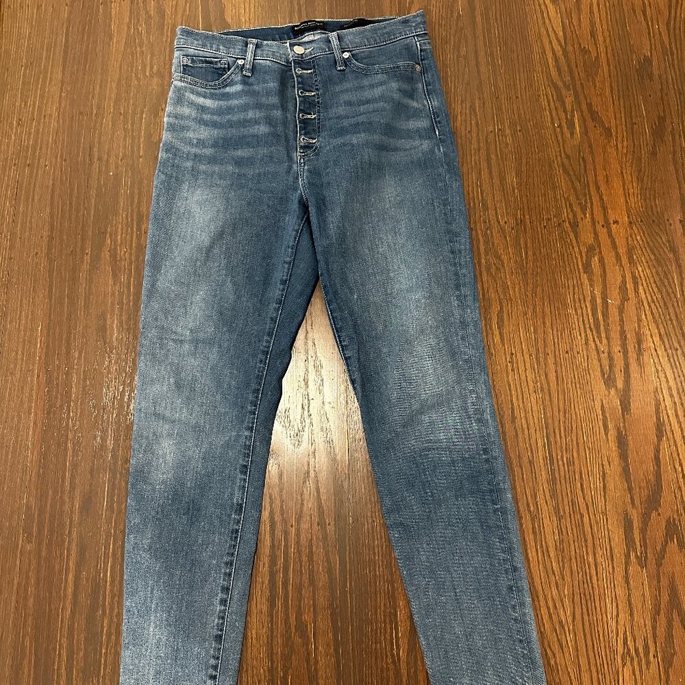 Banana Republic High Rise Raw Hem Skinny Jeans - Size 29